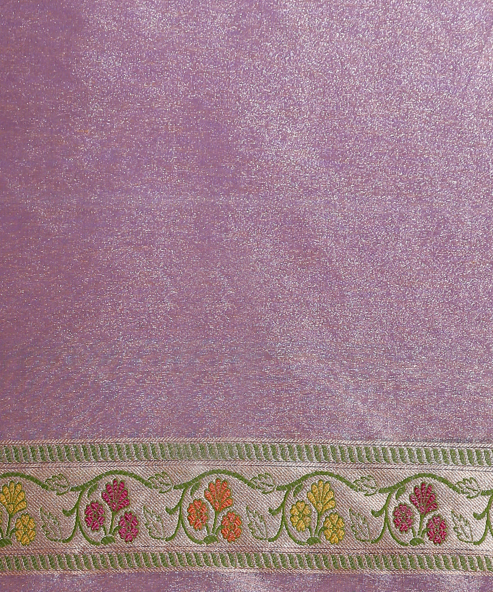 Lavender_Handloom_Silk_Tissue_Banarasi_Saree_With_Meenakari_Satin_Booti_WeaverStory_05