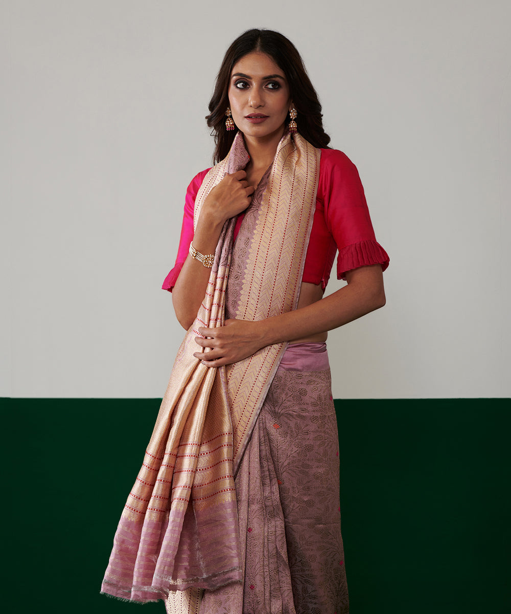 Handloom_Old_Rose_Tissue_Silk_Banarasi_Saree_With_Meenakari_And_Antique_Zari_WeaverStory_01