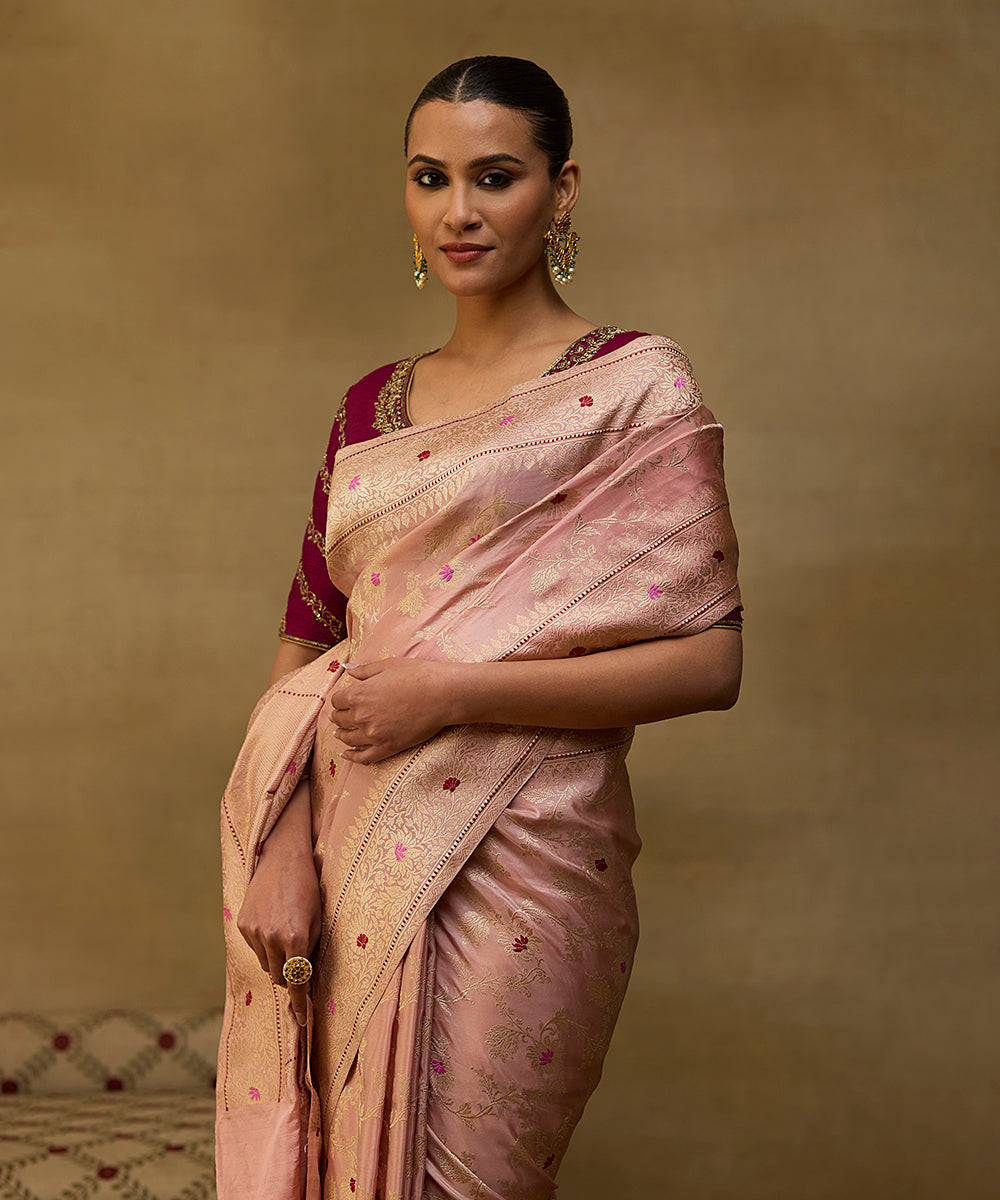 Light_Pink_Handloom_Pure_Katan_Tissue_Banarasi_Saree_With_Meenakari_Jaal_WeaverStory_01