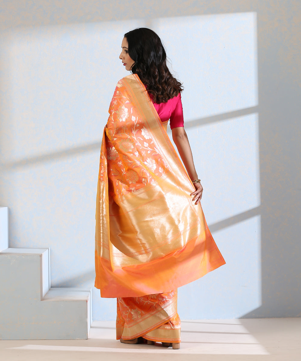 Orange_And_Pink_Handloom_Pure_Katan_Silk_Banarasi_Saree_with_Meenakari_Jaal_WeaverStory_03