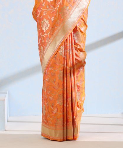 Orange_And_Pink_Handloom_Pure_Katan_Silk_Banarasi_Saree_with_Meenakari_Jaal_WeaverStory_04