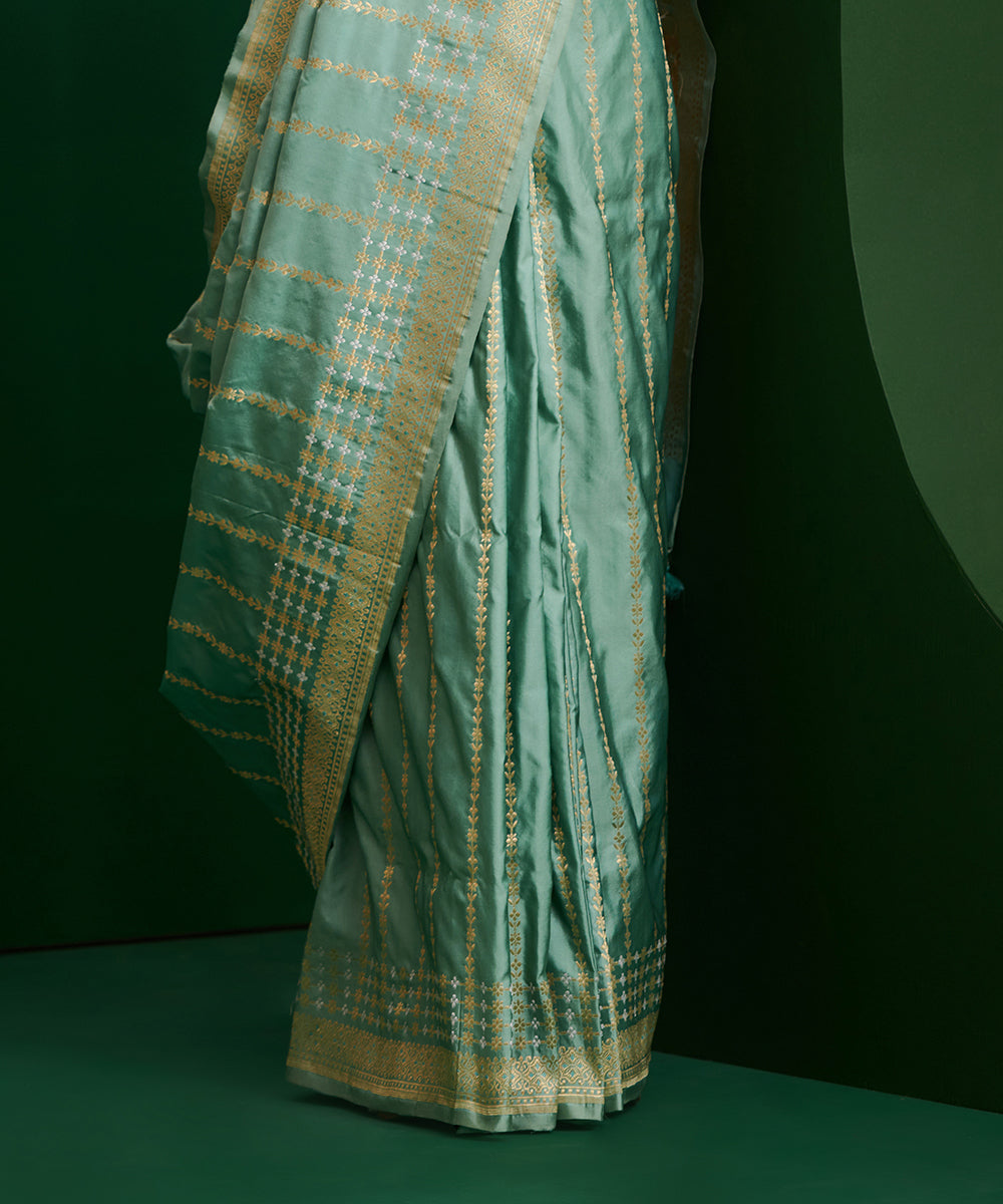 Handloom_Powder_Blue_Mashroo_Silk_Banarasi_Saree_With_Zari_Stripes_WeaverStory_04