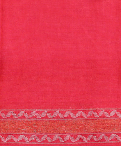Handloom_Pink_Pure_Cotton_Banarasi_Jamdani_Saree_With_Floral_Jaal_WeaverStory_05