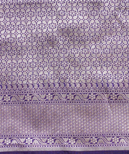 Handloom_Purple_Mughal_Boota_Pure_Katan_Silk_Banarasi_Saree_WeaverStory_05