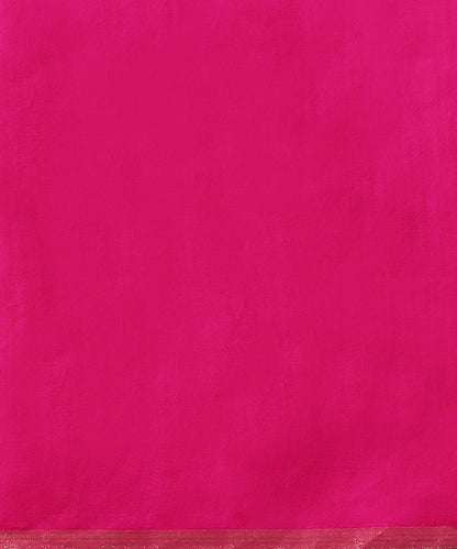Pink_Handloom_Kora_Silk_Banarasi_Saree_With_Horizontal_Stripes_WeaverStory_05