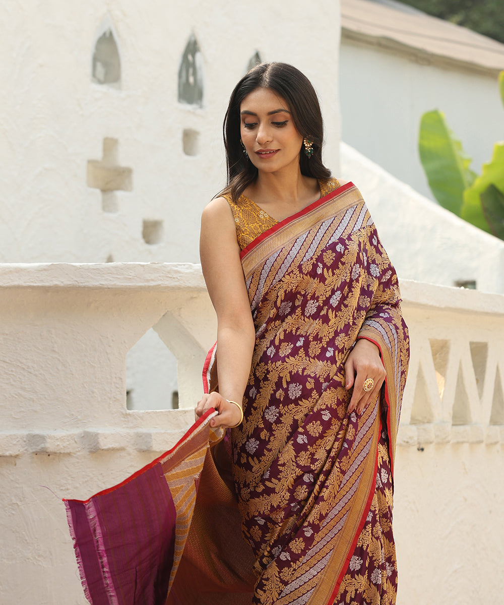 Handloom_Purple_Pure_Katan_Silk_Banarasi_Saree_With_Aada_Sona_Rupa_Jaal_WeaverStory_01