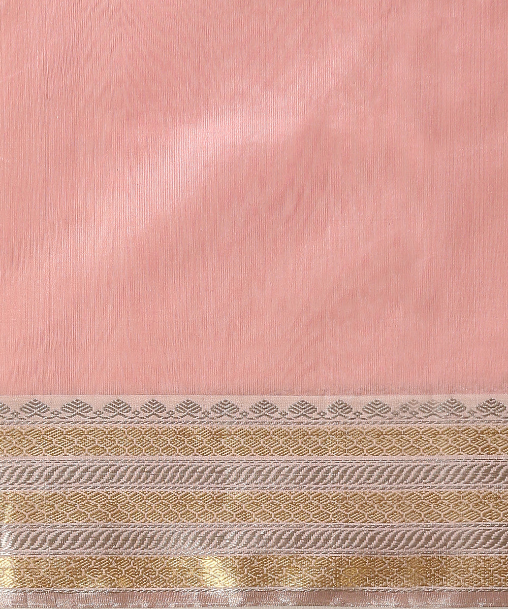 Onion_Pink_Handloom_Pure_Silk_Chanderi_Saree_With_Gold_And_Silver_Zari_Border_And_Floral_Boota_WeaverStory_05
