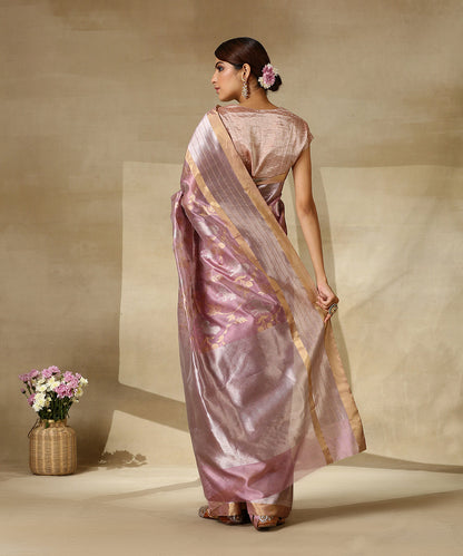 Lilac_Handloom_Pure_Silk_Chanderi_Saree_With_Lion_And_Horses_Woven_All_Over_WeaverStory_03