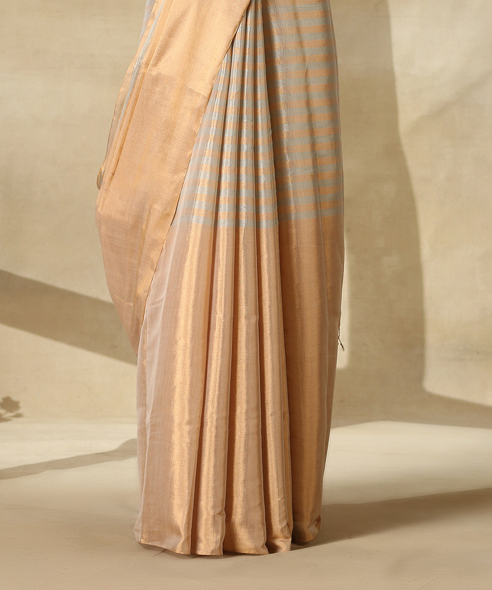 Gold_And_Silver_Handloom_Tissue_Chanderi_Saree_With_Broad_Stripes_WeaverStory_04