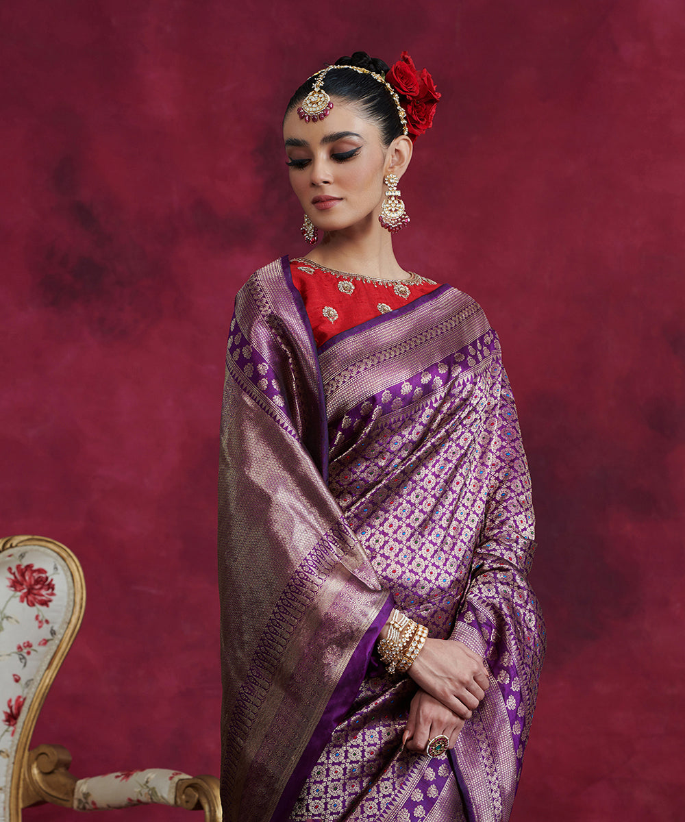 Blue_Handloom_Kimkhab_Pure_Katan_Silk_Banarasi_Saree_WeaverStory_01