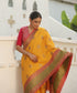 Yellow_Handloom_Dupion_Silk_Banarasi_Saree_With_Broad_Zari_Pink_Border_WeaverStory_01