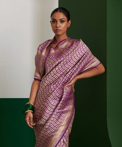 Purple_Handloom_Pure_Katan_Silk_Banarasi_Brocade_Saree_With_Wave_Design_WeaverStory_01