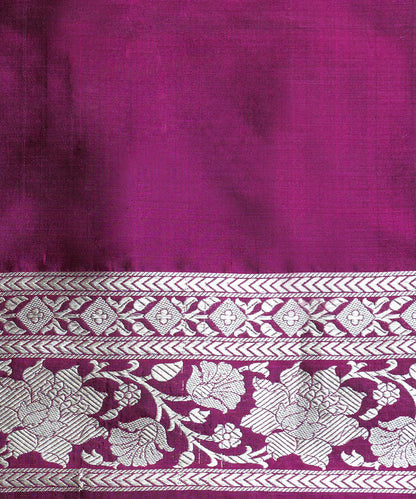 Handloom_Purple_Pure_Katan_Silk_Banarasi_Saree_With_Champagne_Zari_Jaal_WeaverStory_05