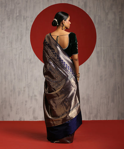 Blue_Handloom_Pure_Katan_Silk_Kimkhab_Banarasi_Saree_With_Meenakari_WeaverStory_03