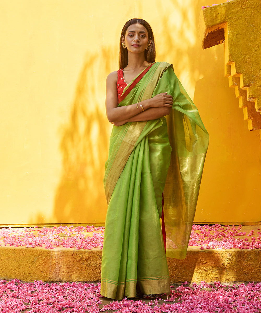 Handloom_Light_Green_Pure_Silk_Chanderi_Saree_With_Zari_Tissue_Pallu_WeaverStory_02