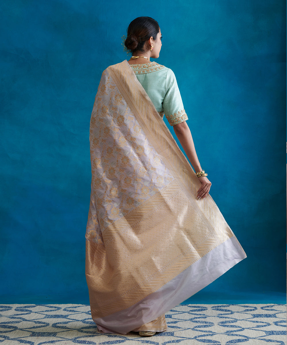 Lilac_Handloom_Pure_Katan_Silk_Banarasi_Saree_With_Zari_Jaal_WeaverStory_03