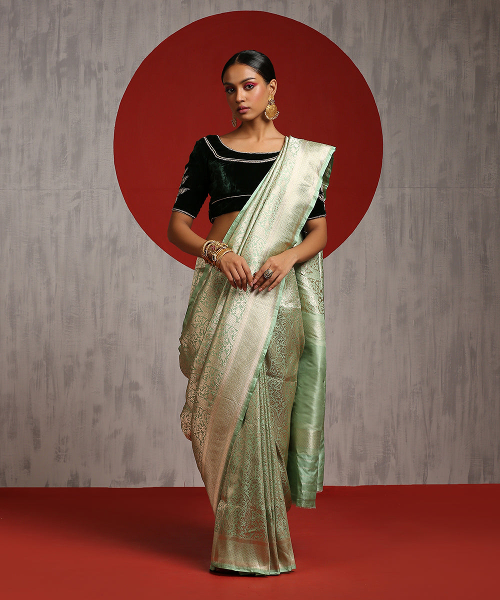 Handloom_Sea_Green_Pure_Katan_Silk_Zari_Tanchoi_Banarasi_Saree_WeaverStory_02