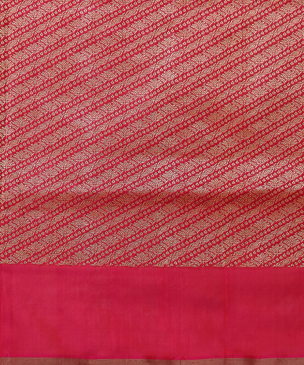 Handloom_Berry_Pink_Pure_Katan_Silk_Banarasi_Saree_With_Zari_Border_WeaverStory_05