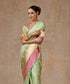 Pista_Green_Handloom_Satin_Silk_Banarasi_Saree_With_Pink_And_Gold_Border_WeaverStory_01