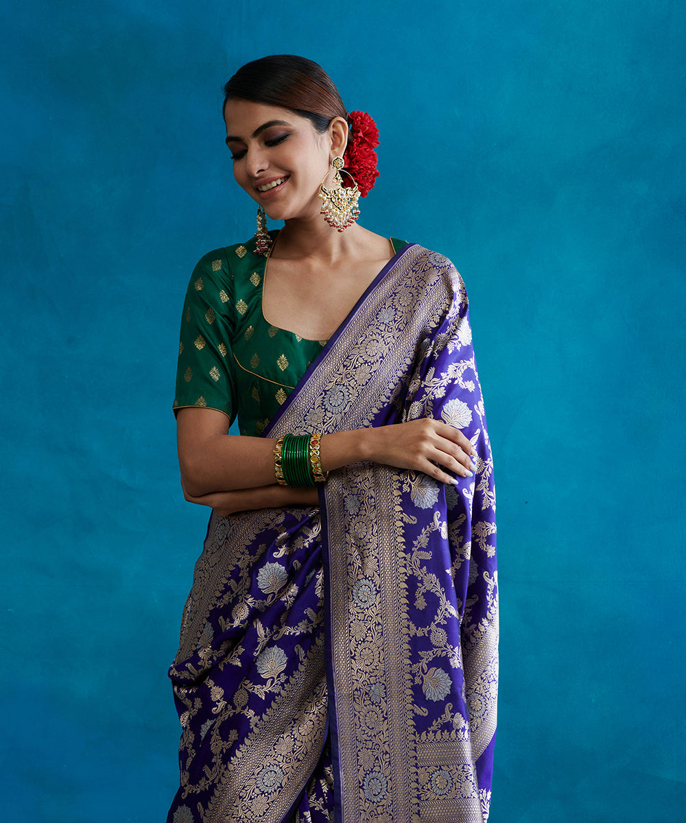 Royal_Blue_Handloom_Pure_Katan_Pure_Silk_Banarasi_Saree_With_Sona_Rupa_Jaal_WeaverStory_01