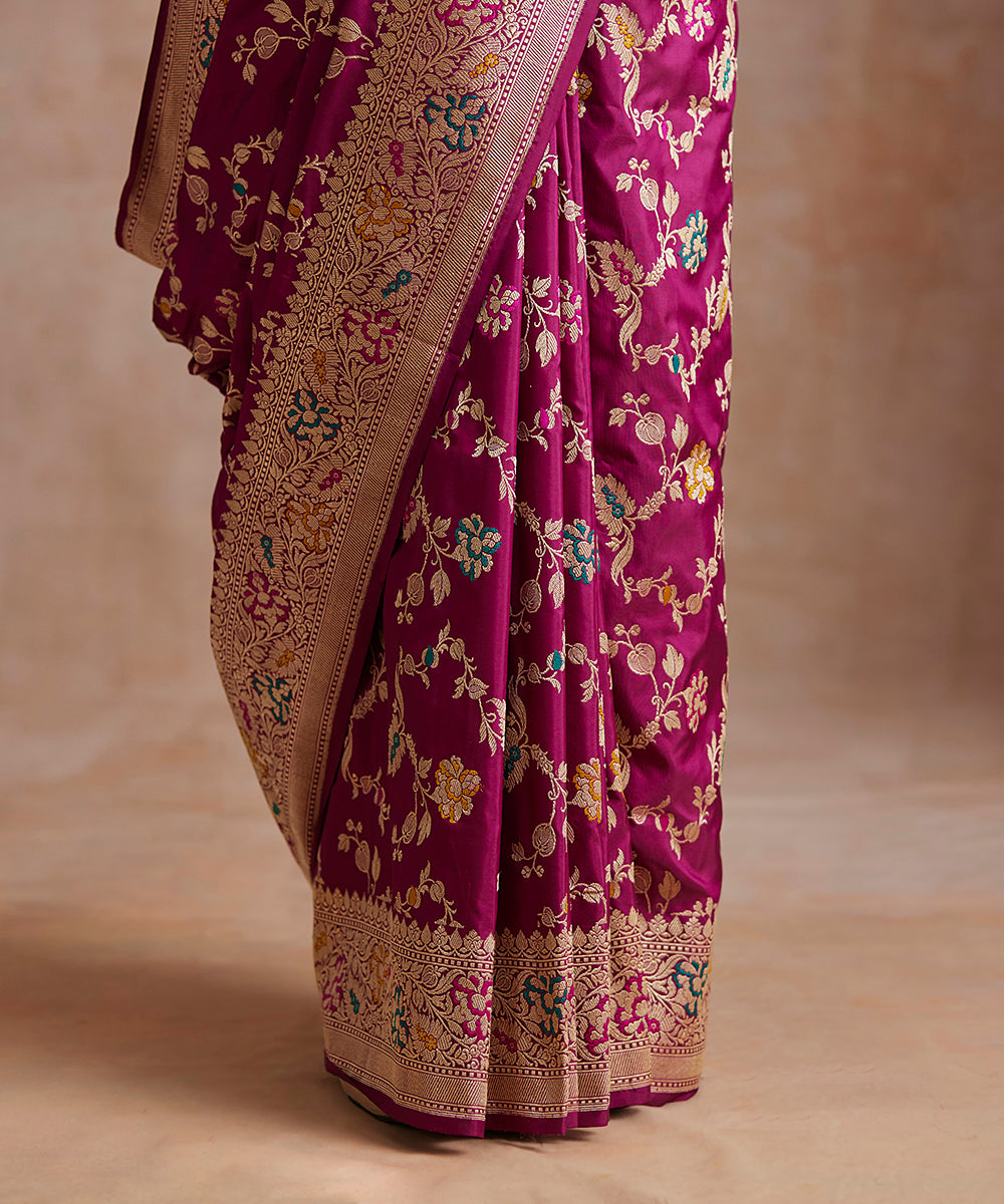 Purple_Handloom_Pure_Katan_Silk_Banarasi_Saree_With_Heavy_Meenakari_Border_WeaverStory_04