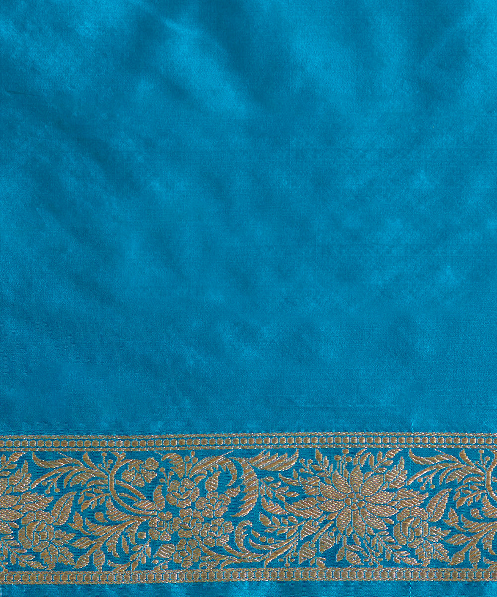 Blue_Handloom_Pure_Katan_Silk_Banarasi_Saree_With_Multicolor_Meena_Jaal_WeaverStory_05