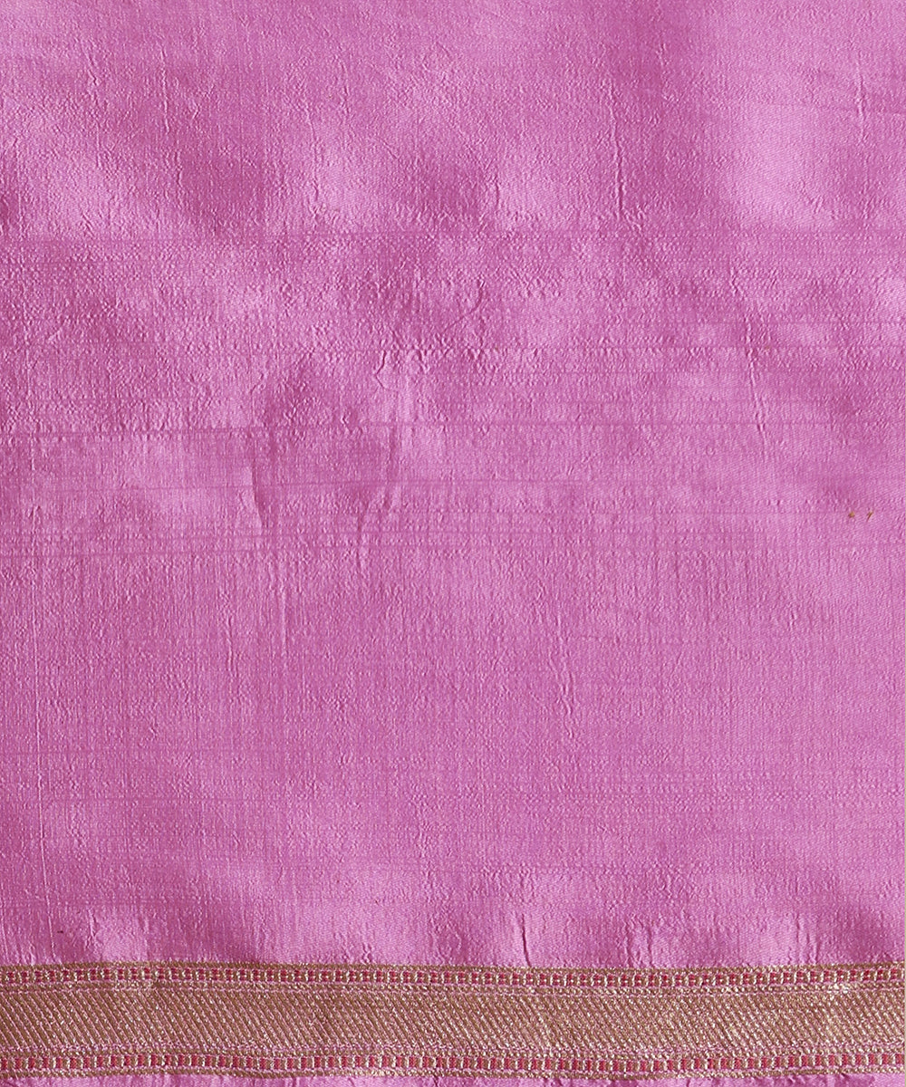 Handloom_Pink_Pure_Katan_Silk_Kimkhab_Banarasi_Saree_With_Red_Meenakari_WeaverStory_05