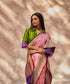 Handloom_Pink_Gajji_Silk_Banarasi_Saree_With_Meenakari_Border_And_Kadhwa_Booti_WeaverStory_01