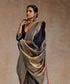 Handloom_Navy_Blue_Pure_Katan_Silk_Kimkhab_Banarasi_Saree_With_Maroon_Selvedge_WeaverStory_01