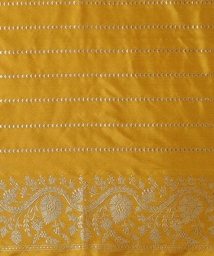 Yellow_Handloom_Pure_Katan_Silk_Banarasi_Saree_With_Aada_Jaal_WeaverStory_05