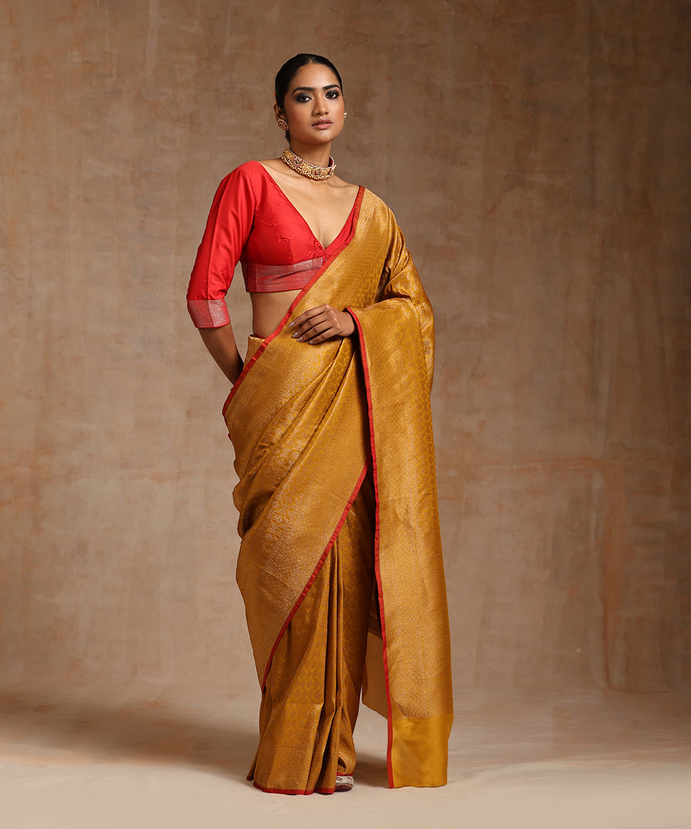 Mustard_Handloom_Pure_Katan_Silk_Kimkhab_Banarasi_Saree_With_Antique_Zari_WeaverStory_02