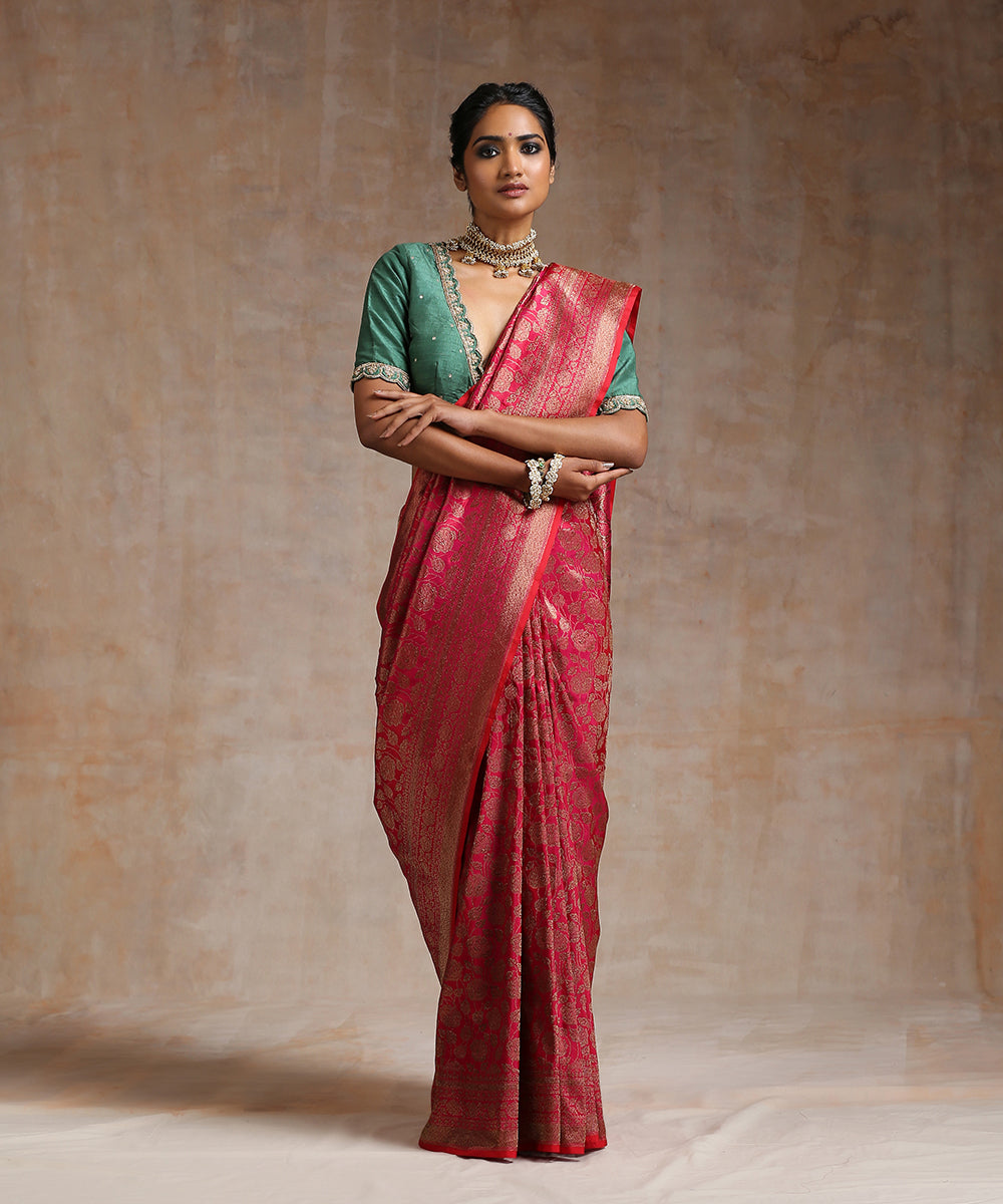 Pink_Dual_Tone_Handloom_Pure_Katan_Silk_Banarasi_Saree_With_Antique_Zari_WeaverStory_02