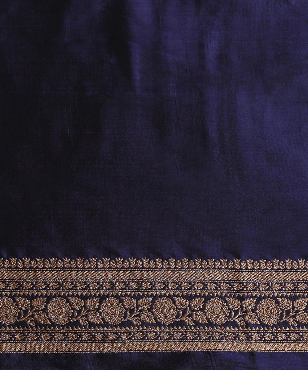 Handloom_Blue_Pure_Katan_Silk_Antique_Zari_Banarasi_Saree_With_Kimkhab_Weave_WeaverStory_05