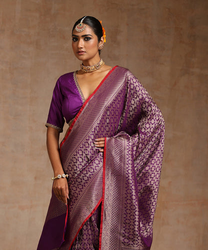 Handloom_Purple_Pure_Katan_Silk_Kimkhab_Banarasi_Saree_With_Antique_Zari_WeaverStory_01