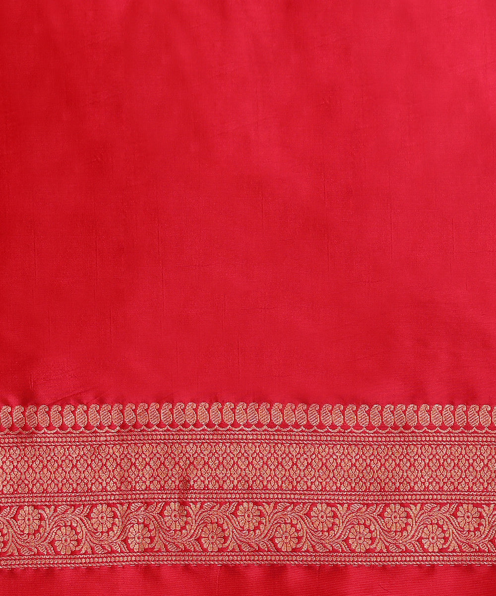 Pink_Handloom_Pure_Katan_Silk_Kimkhab_Banarasi_Saree_With_Antique_Zari_WeaverStory_05