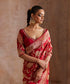 Red_Handloom_Pure_Katan_Silk_Banarasi_Saree_With_Floral_Jaal_And_Meenakari_WeaverStory_01