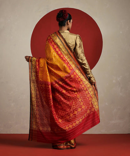 Handloom_Mustard_Pure_Mulberry_Silk_Single_Ikat_Patola_Saree_WeaverStory_03