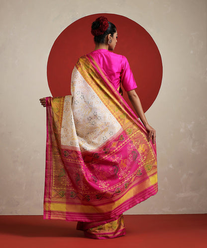 Handloom_Off_White_Pure_Mulberry_Silk_Patola_With_Tissue_Border_Saree_WeaverStory_03