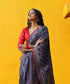 Handloom_Navy_Blue_Cotton_Jamdani_Banarasi_Saree_With_Red_Selvedge_WeaverStory_01