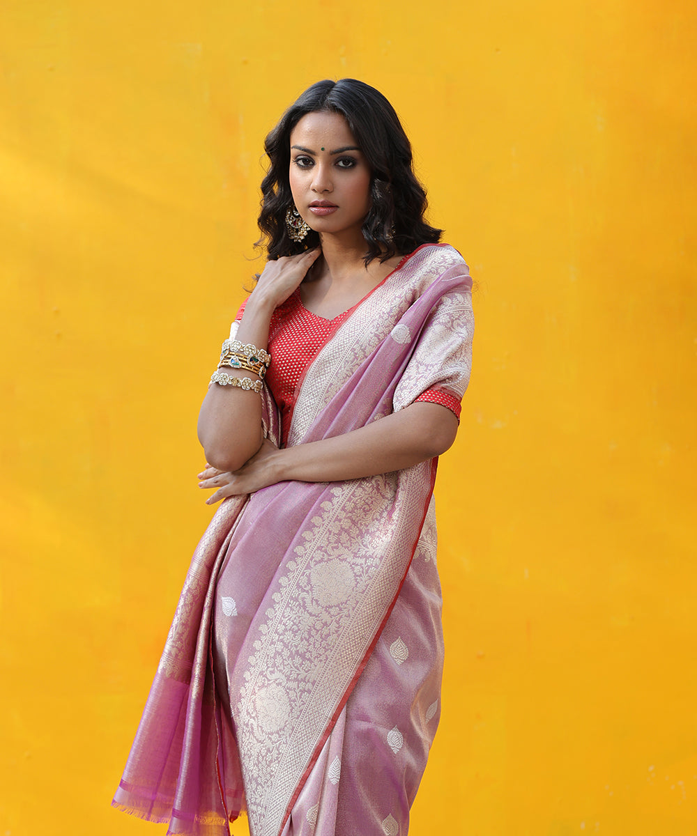 Handloom_Dust_Purple_Cotton_Tissue_Banarasi_Saree_With_Kadhwa_Booti_WeaverStory_01