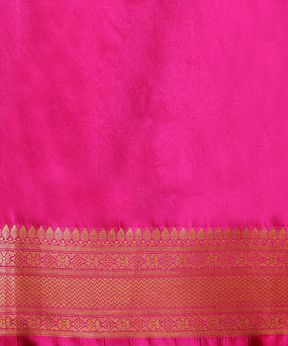 Rani_Pink_Handloom_Pure_Katan_Silk_Kimkhab_Banarasi_Saree_With_Meenakari_Booti_WeaverStory_05