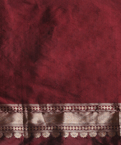 Handloom_Chocolate_Brown_Pure_Katan_Silk_Kimkhab_Banarasi_Saree_With_Antique_Gold_Zari_WeaverStory_05