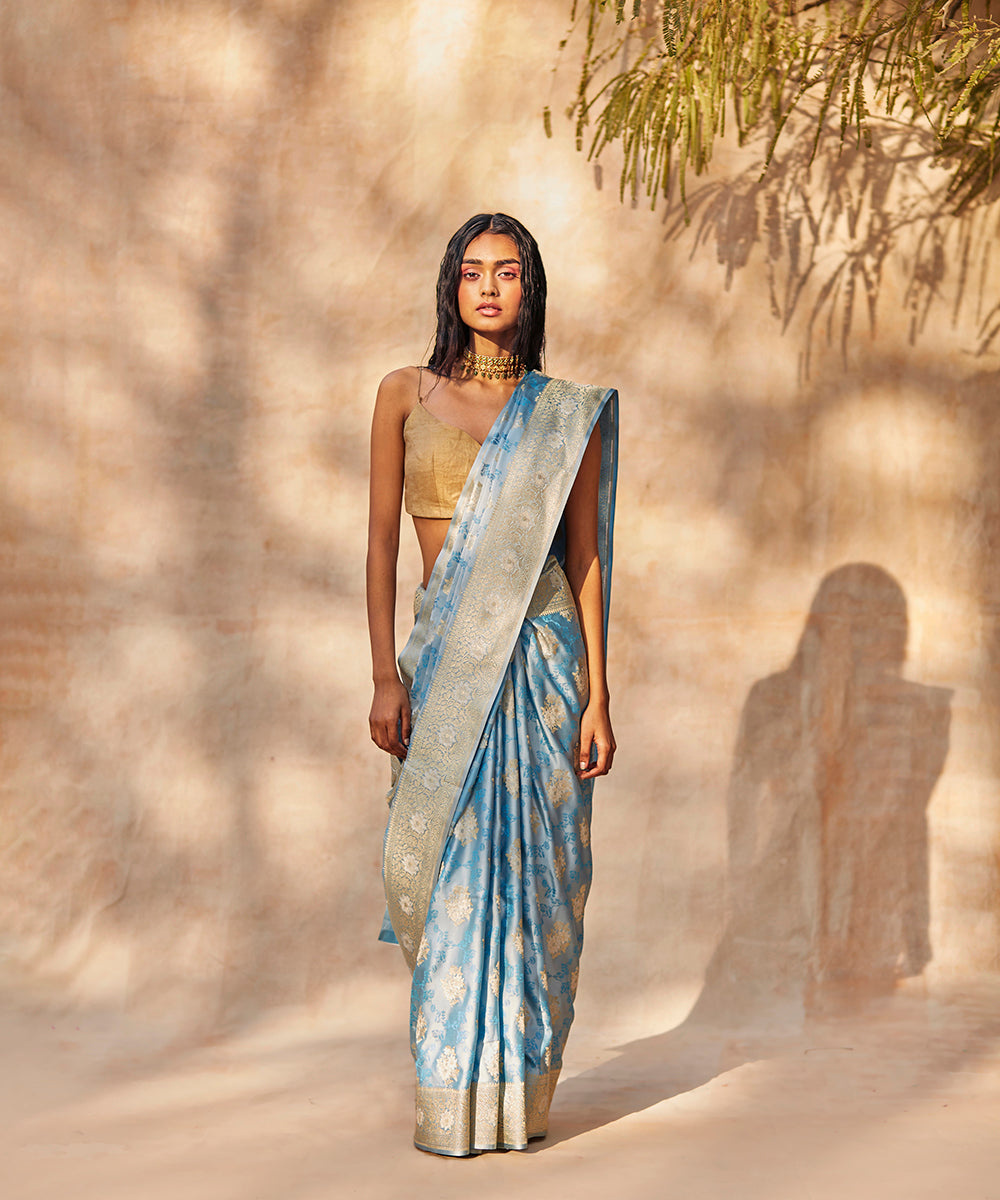 Pigeon_Blue_Handloom_Pure_Gajji_Silk_Tanchoi_Banarasi_Saree_WeaverStory_02