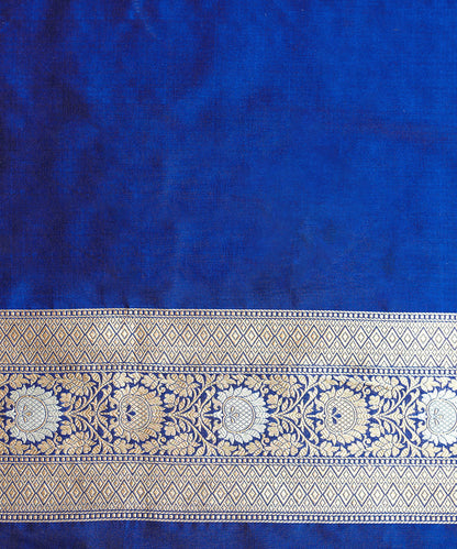 Handloom_Blue_Pure_Katan_Silk_Banarasi_Saree_With_Gold_And_Silver_Zari_Jaal+_WeaverStory_05