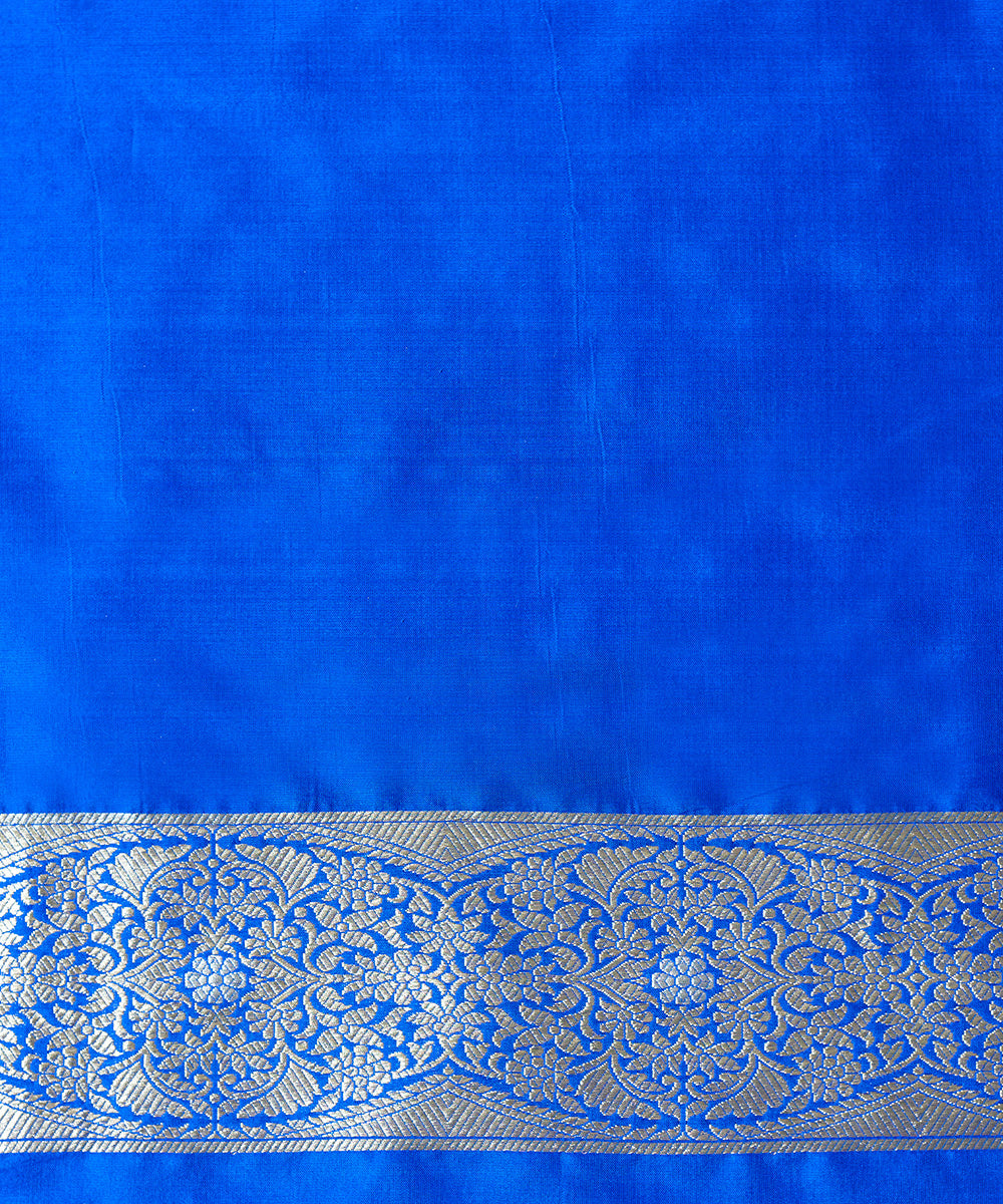 Electric_Blue_Handloom_Pure_Katan_Silk_Banarasi_Saree_With_Hibiscus_Flower_Jaal_WeaverStory_05