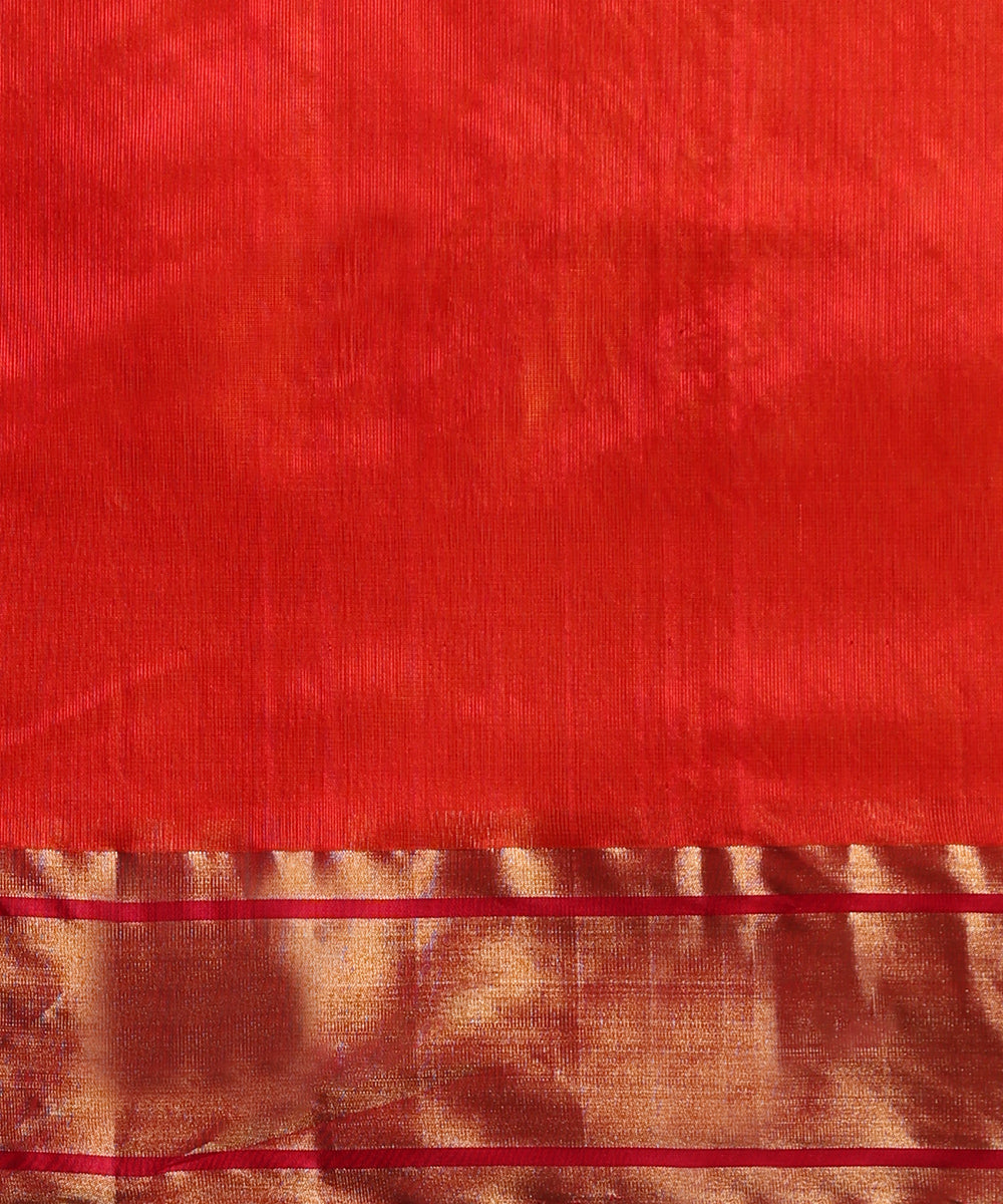 Handloom_Golden_Orange_Pure_Chanderi_Silk_Saree_With_Tissue_Border_WeaverStory_05