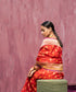 Handloom_Red_Pure_Katan_Silk_Banarasi_Saree_With_Cutwork_Booti_WeaverStory_01