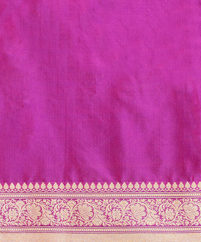 Rani_Pink_Handloom_Double_Shade_Pure_Katan_Silk_Banarasi_Saree_With_Cutwork_Booti_WeaverStory_05