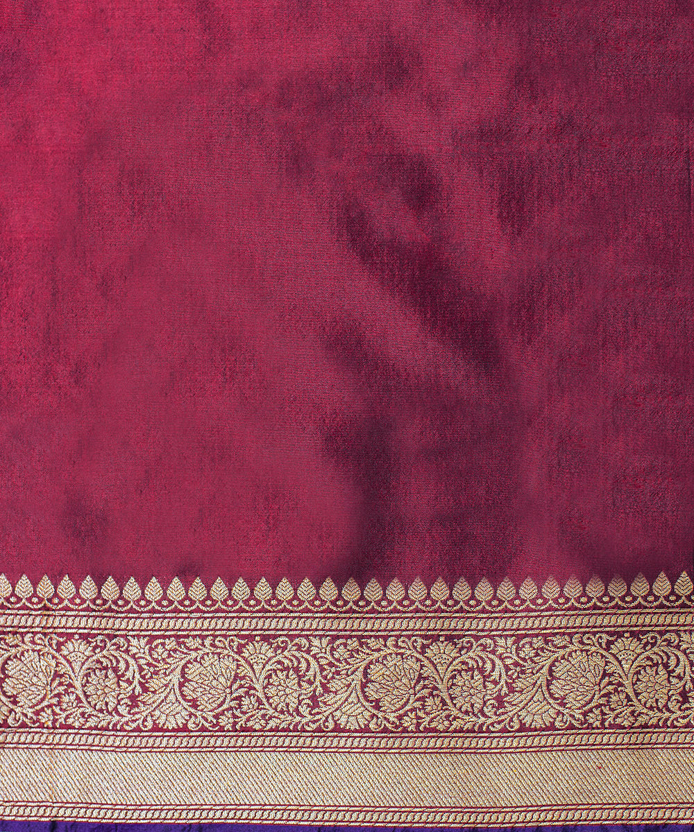 Dark_Purple_Handloom_Pure_Katan_Silk_Banarasi_Saree_With_Cutwork_Booti_WeaverStory_05