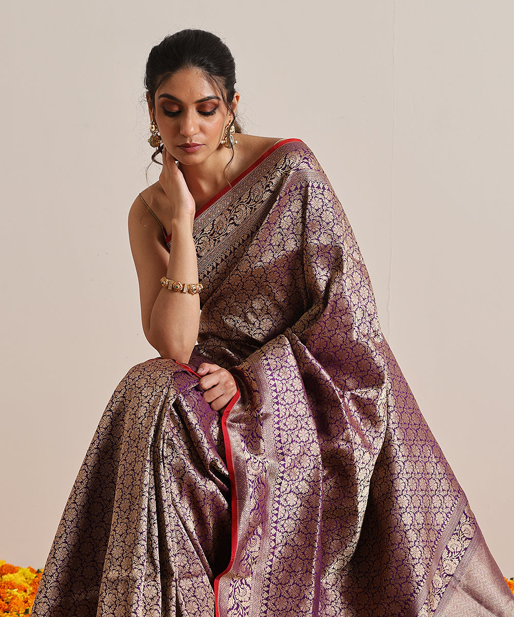 Purple_Handloom_Pure_Katan_Silk_Kimkhab_Banarasi_Saree_With_Kadhwa_Border_WeaverStory_01